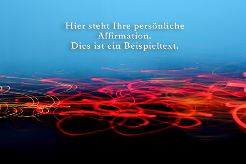 Affirmationen Lichter Farbspiel abstrakt