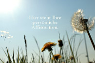 Affirmationen Pusteblume