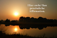 Affirmationen Morgenlicht Sonnenaufgang Fluss